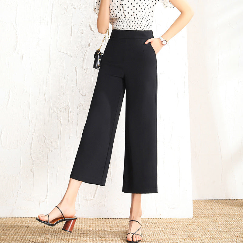 Women's Wide-Leg Pants High-Waist Straight-Leg Pants Are Thin New Suit Pants