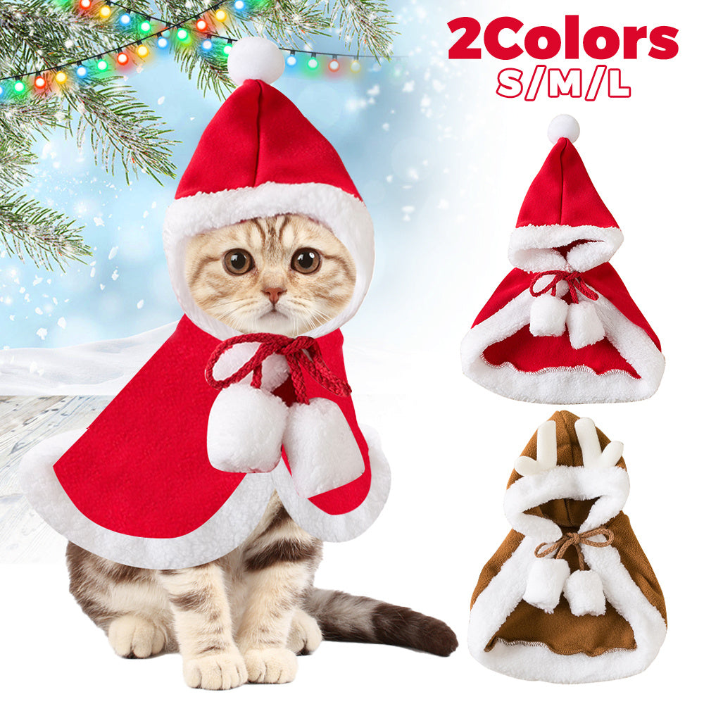 Cat Christmas Outfits, Dog Cat Santa Claus Outfit, Soft And Thick Xmas