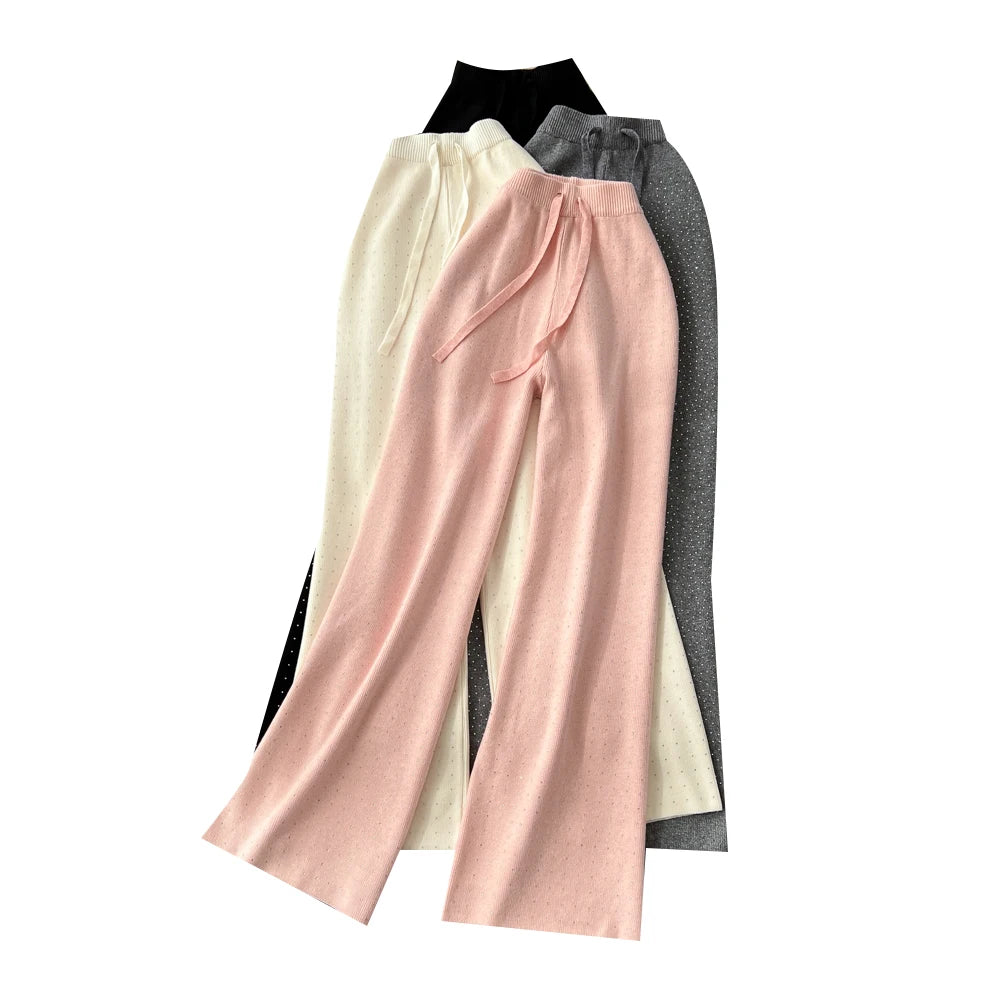 2025 Winter Casual Pants Women Print High Elastic Waist Trousers Girls Outdoor Pants Wholesale