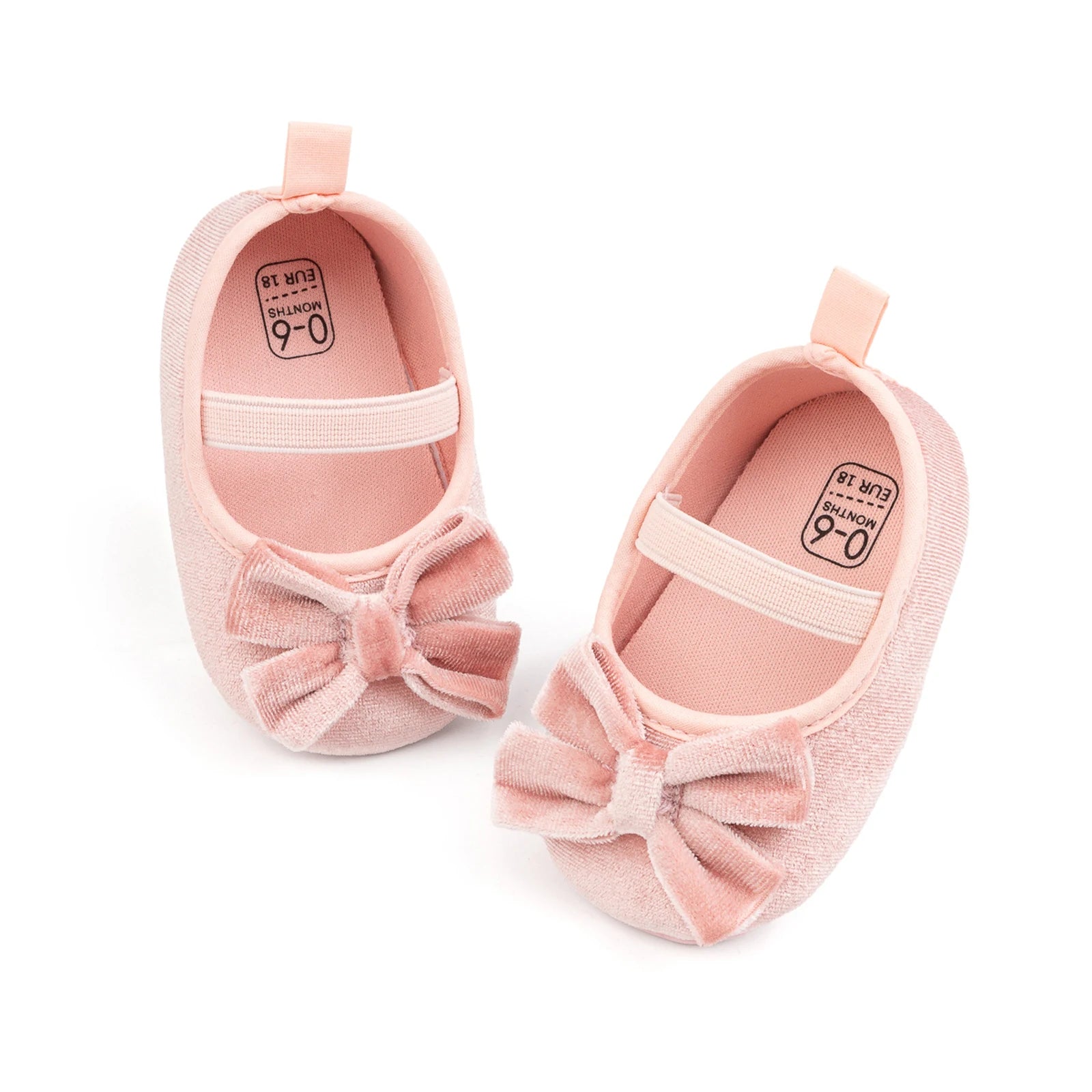 infant pink dress shoes Dressy Pink Leather Soft Sole Baby Girl Crib Shoes with Bow