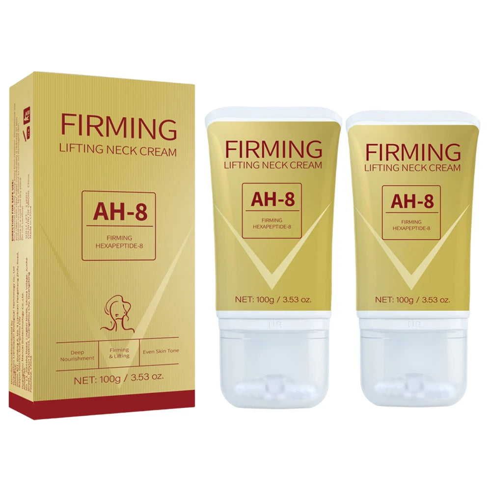 100g AH-8 Firming Lifting Neck Cream for Crepey Skin Comfort Roller Neck Cream Deeply Moisturizing Tightening Lotion Skin Care