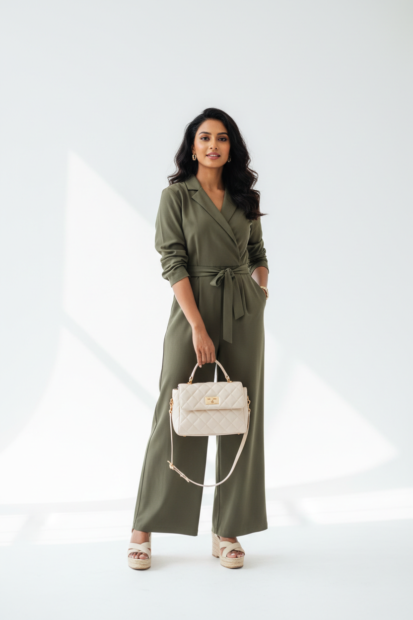 Bangladeshi Model with Women's Bag