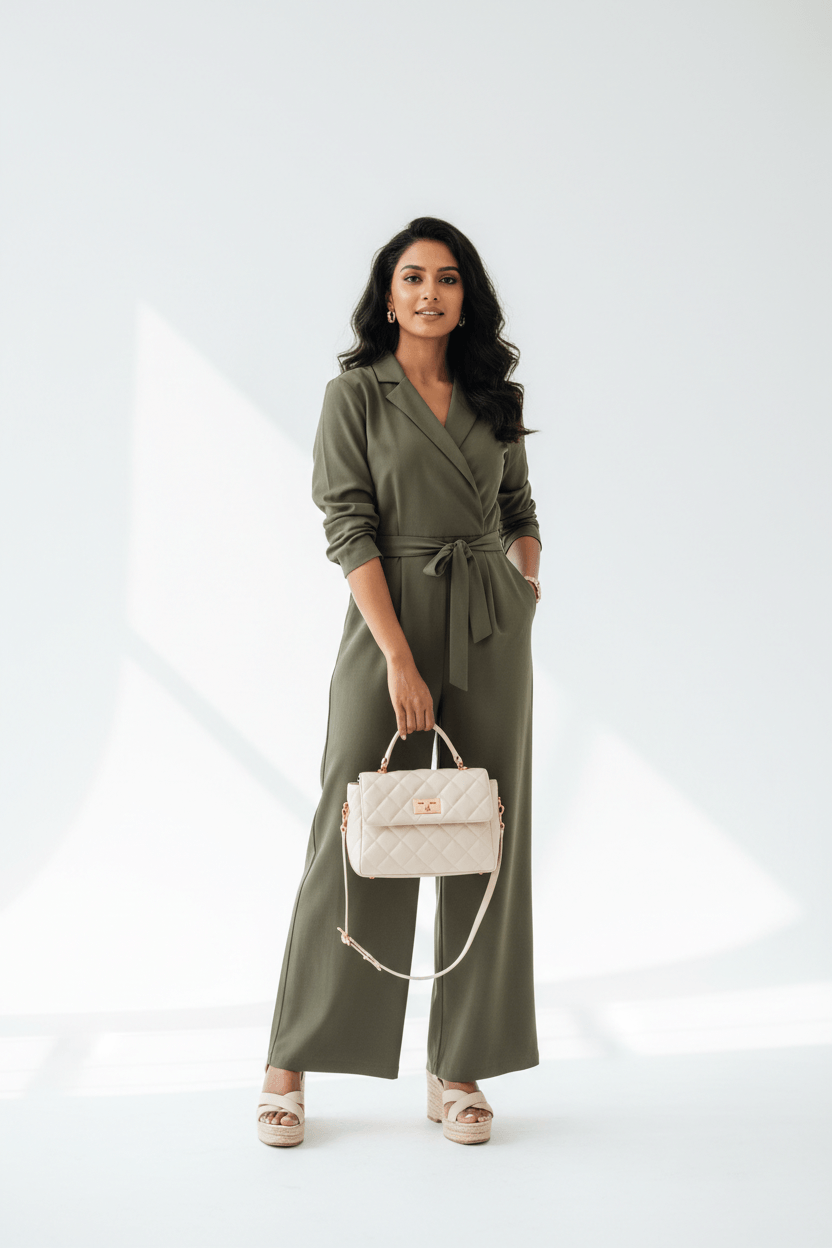 Bangladeshi Model with Women's Bag