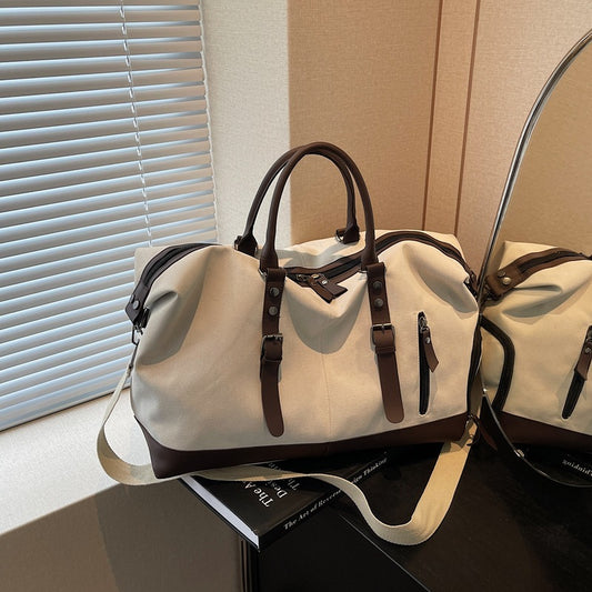 Outdoor Dry Wet Separation Canvas Fitness Travel Bag