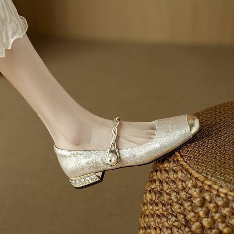 Spring And Summer New Retro Easy Matching French Low-cut Shoes