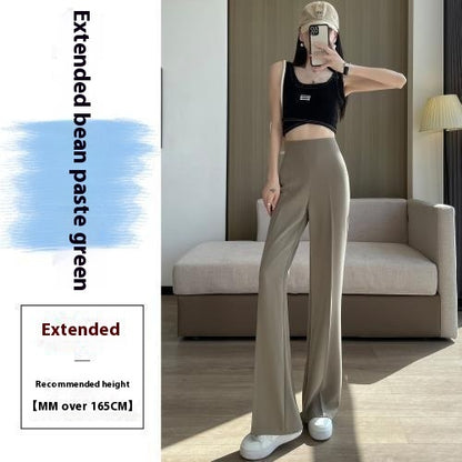 Women's High Waist Slimming And Straight Casual Wide Leg Pants