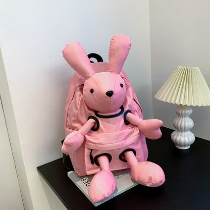 Doll Women's Backpack Trendy Cool Rabbit Travel Backpack