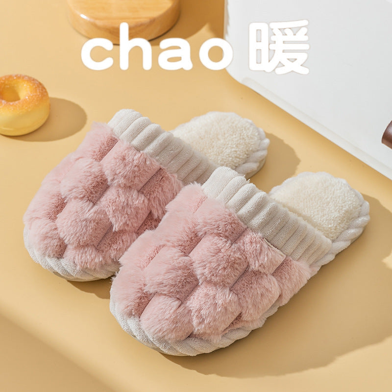 Cotton Slippers Women's Winter Household