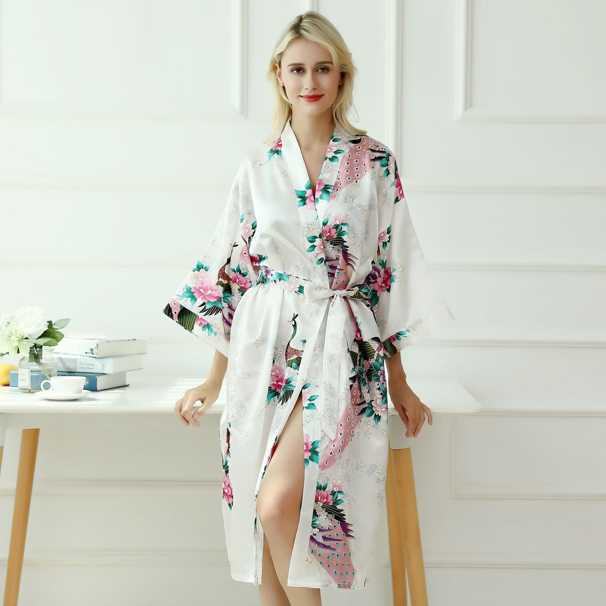 Peacock pattern pajamas