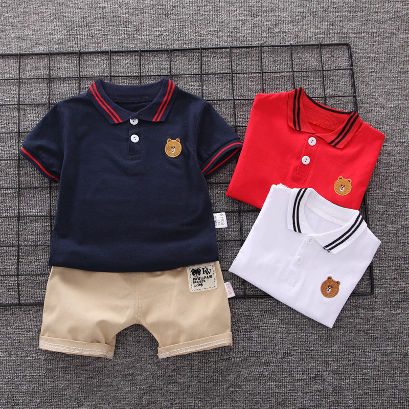 Summer Fashion Baby Boy Clothes Sets T-shirt  Toddler Casual Clothing Suits Children Kids Boys Outfits Suit