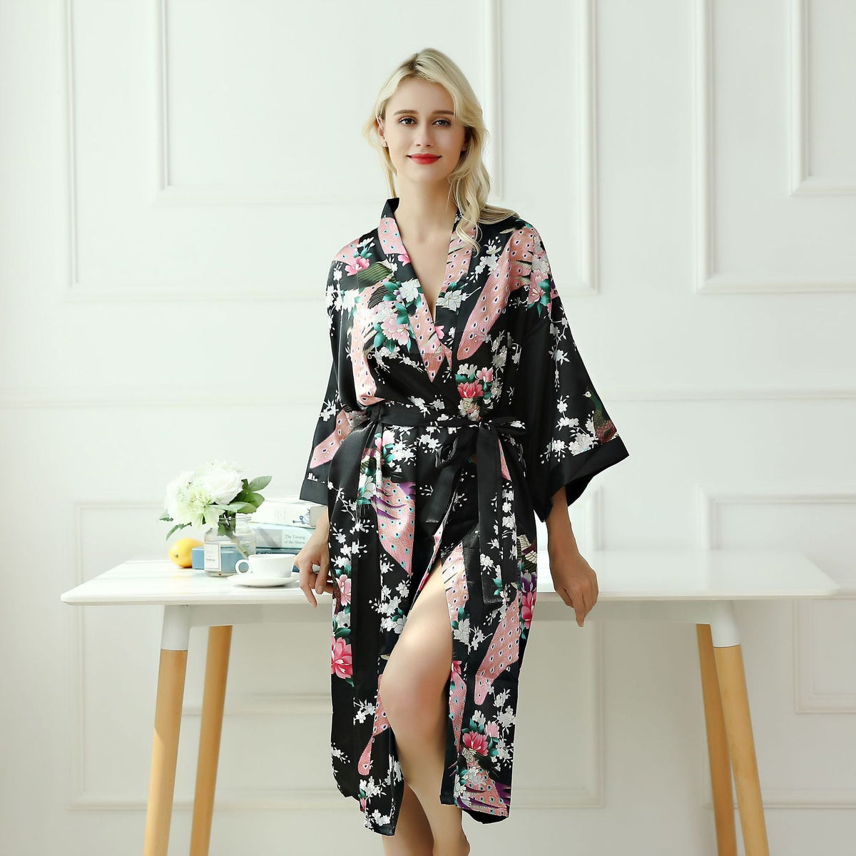 Peacock pattern pajamas