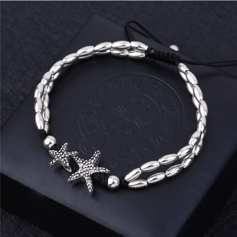 Vintage Starfish or Beads Anklet