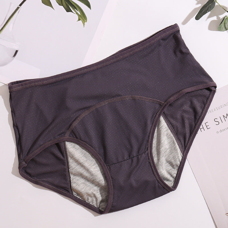 Women's Breathable Mid-high Waist Physiological Pants Leak-proof Sanitary Panties