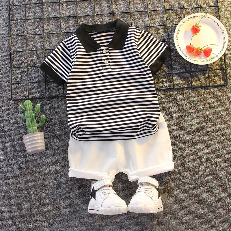 Summer Fashion Baby Boy Clothes Sets T-shirt  Toddler Casual Clothing Suits Children Kids Boys Outfits Suit