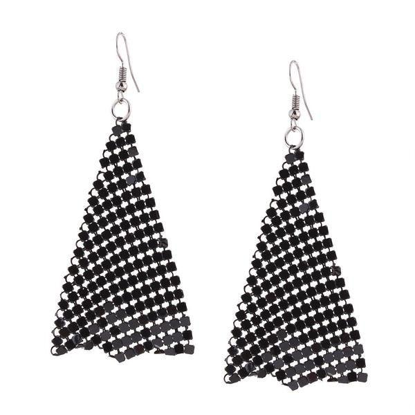 Set of 3 Triangular Scarf Necklace Earrings