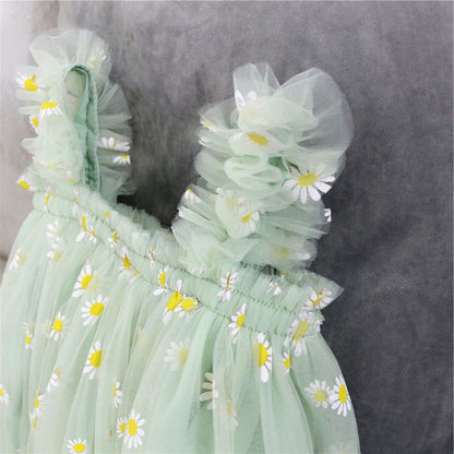 Baby Girl Sling Net Yarn Dress Tutu Skirt