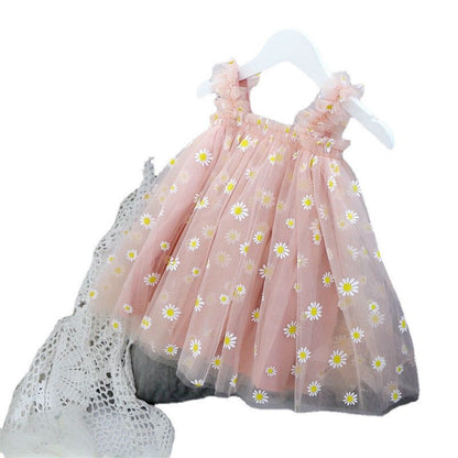 Baby Girl Sling Net Yarn Dress Tutu Skirt