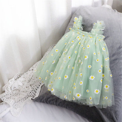 Baby Girl Sling Net Yarn Dress Tutu Skirt
