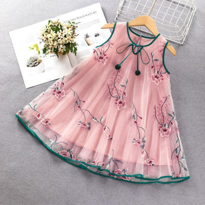 Fashionable Cute Girls' Vest Loose Dress
