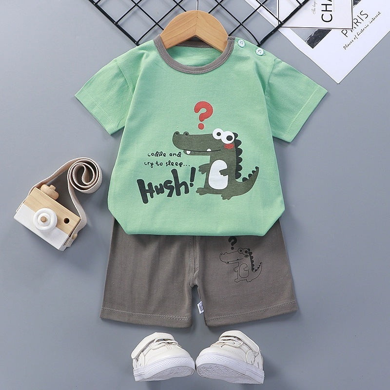Summer Clothes For Infants And Young Children  baby T-shirt Shorts