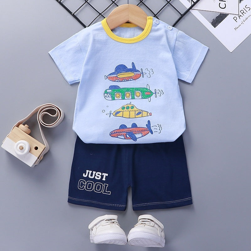 Summer Clothes For Infants And Young Children  baby T-shirt Shorts