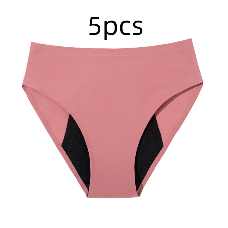 Four-layer Leak-proof High-waisted Seamless Adhesive Period Panties