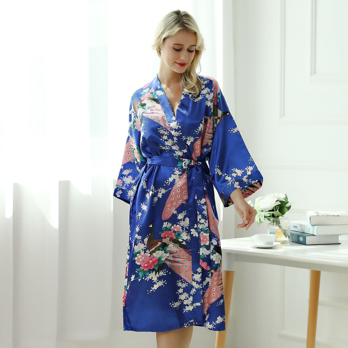 Peacock pattern pajamas