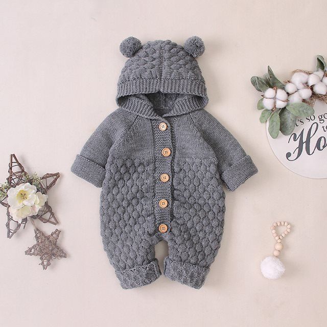 Baby knitted romper (Available)