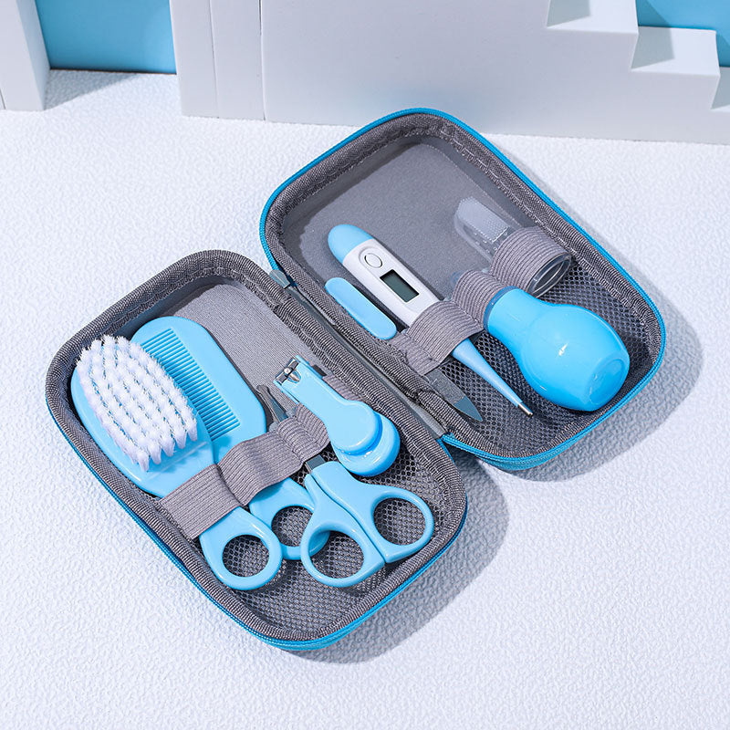 Children's Baby Nails Cutting Pliers 8 Eight-piece Set Eva Bag Care Suit (Available)
