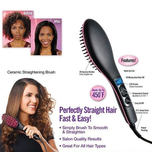 LED display hair comb wet and dry dual-use straight hair comb electric magic comb hair straightener straight artifct