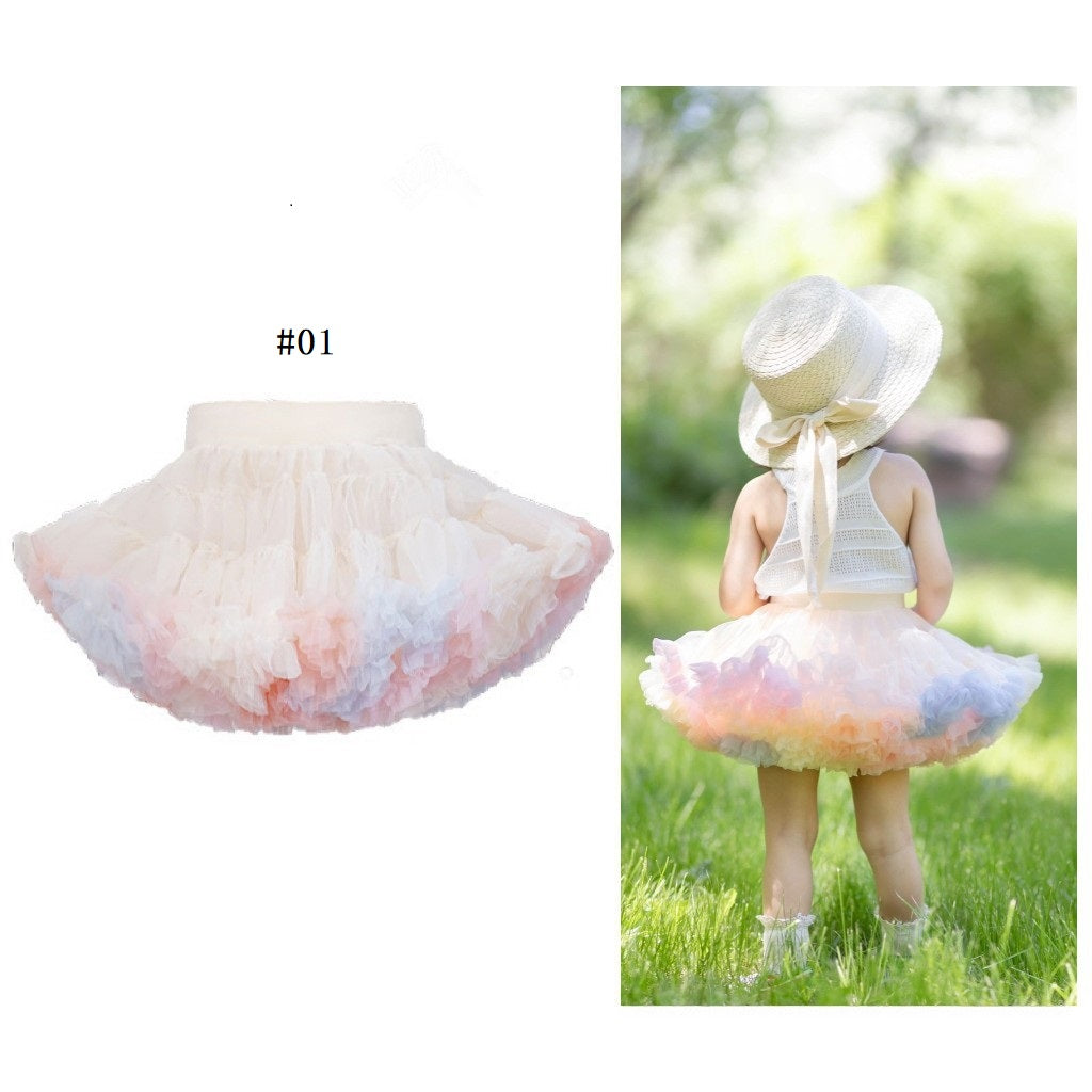 Girls summer hot style skirt children's tutu skirt mesh skirt cake (Pre Order)