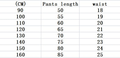 Girls' Spring And Autumn Thin Elastic Printed Pants