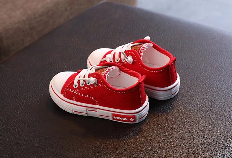 2025 New Children's Canvas Shoes Fashion Baby Board Shoes Girls' Breathable Single Shoes Boys' Casual Shoes (Available) - Mom & Kids