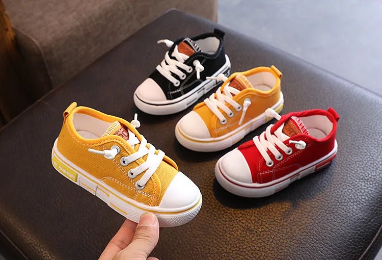 2025 New Children's Canvas Shoes Fashion Baby Board Shoes Girls' Breathable Single Shoes Boys' Casual Shoes (Available) - Mom & Kids