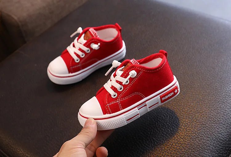2025 New Children's Canvas Shoes Fashion Baby Board Shoes Girls' Breathable Single Shoes Boys' Casual Shoes (Available) - Mom & Kids