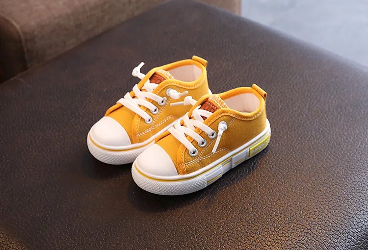 2025 New Children's Canvas Shoes Fashion Baby Board Shoes Girls' Breathable Single Shoes Boys' Casual Shoes (Available) - Mom & Kids
