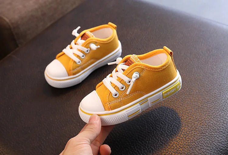 2025 New Children's Canvas Shoes Fashion Baby Board Shoes Girls' Breathable Single Shoes Boys' Casual Shoes (Available) - Mom & Kids