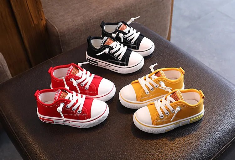 2025 New Children's Canvas Shoes Fashion Baby Board Shoes Girls' Breathable Single Shoes Boys' Casual Shoes (Available) - Mom & Kids