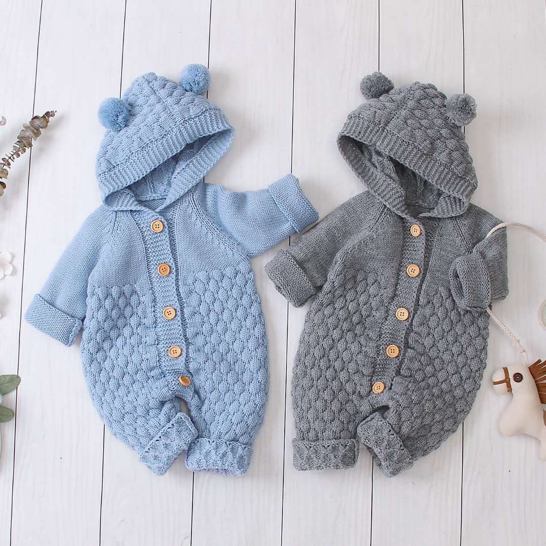 Baby knitted romper (Available)