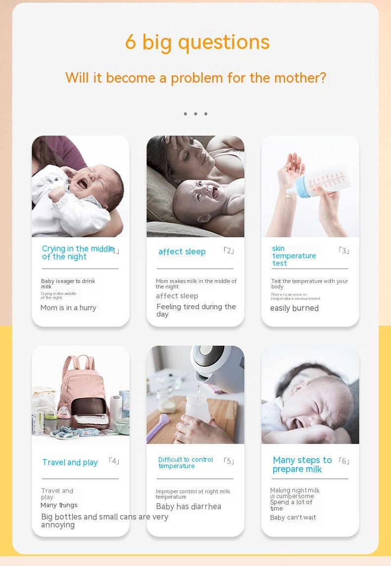 USB Intelligent Temperature Control Portable Milk Bottle Insulation Cover