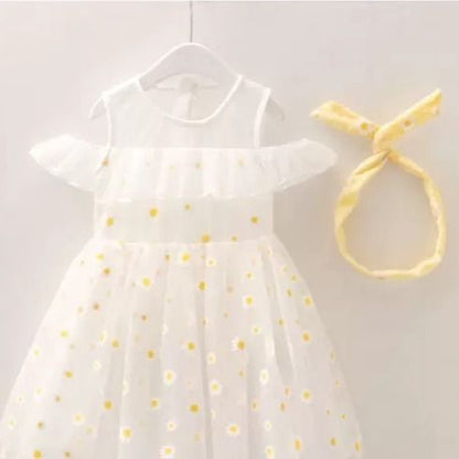 Girls Summer New Little Daisy Princess Dress