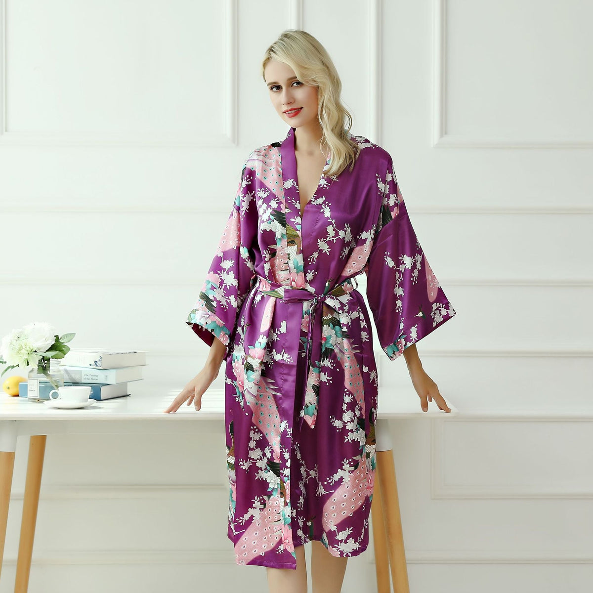 Peacock pattern pajamas