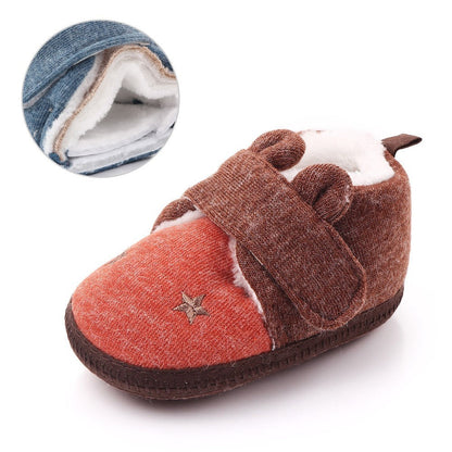 Newborn cotton baby shoes with soft soles