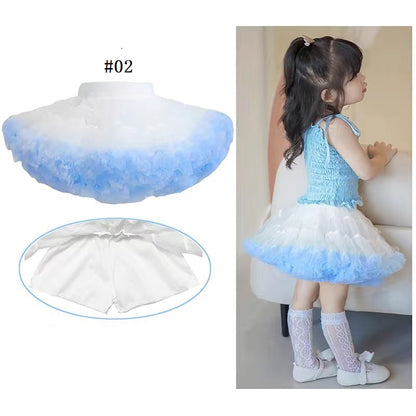 Girls summer hot style skirt children's tutu skirt mesh skirt cake (Pre Order)