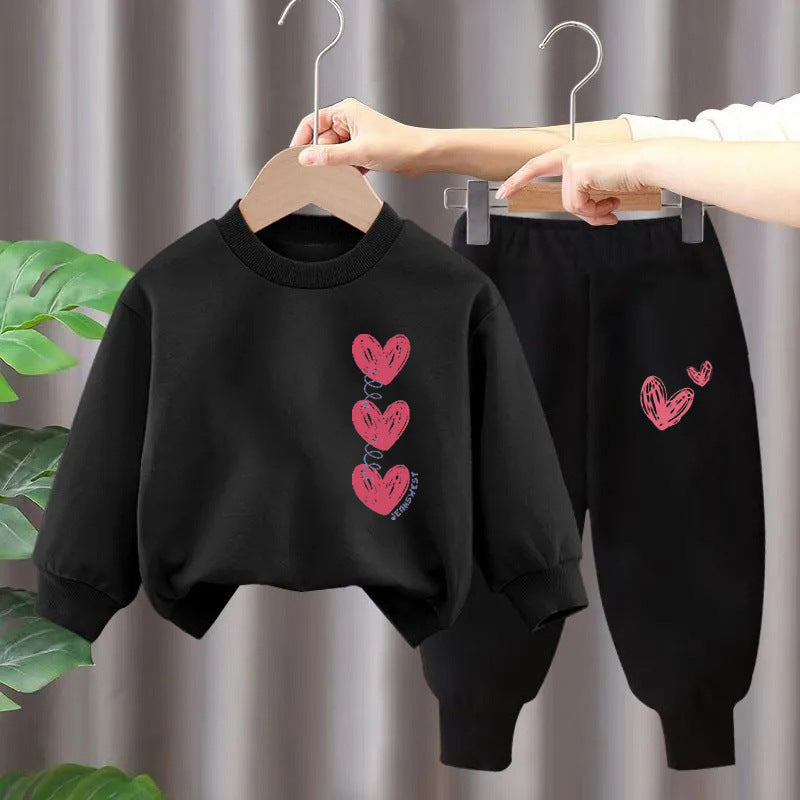 Children's Suit Girls' Sweater Two-piece Set (Available)