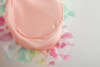 Sleeveless Girls New Printed Sling Backless Cotton Fashionable Princess Dress