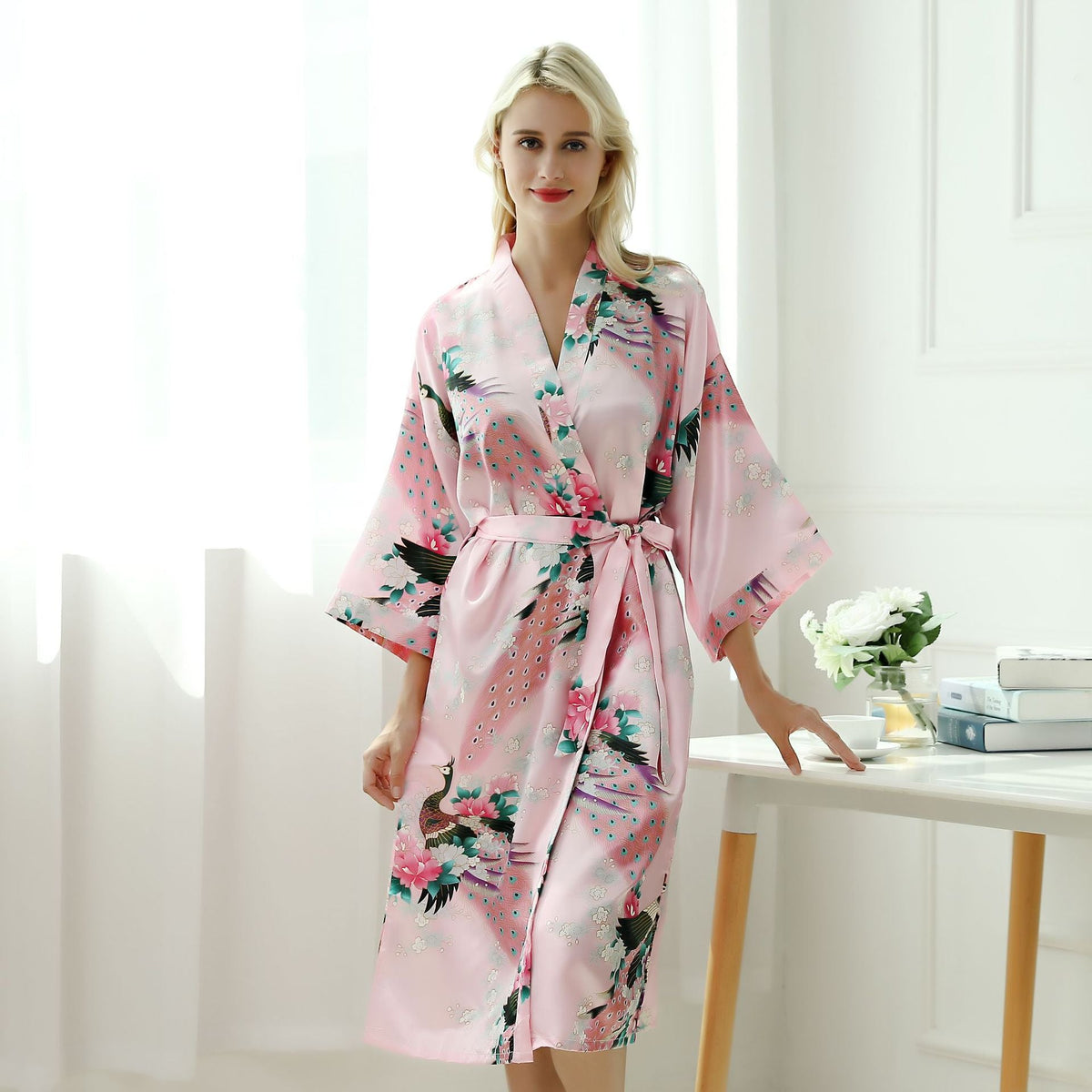 Peacock pattern pajamas