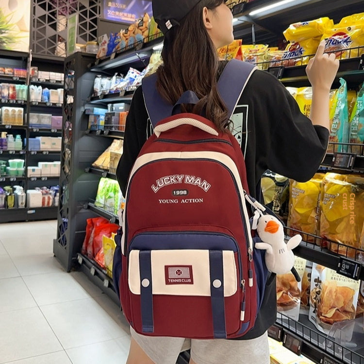 Special-interest Design Large Capacity Class Tutorial Play Backpack Good-looking All-match Backpack