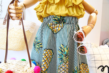 Girl's two-piece pineapple dress