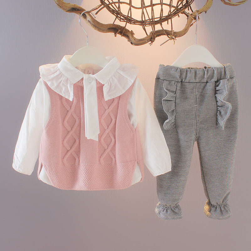 Female baby long sleeve suit